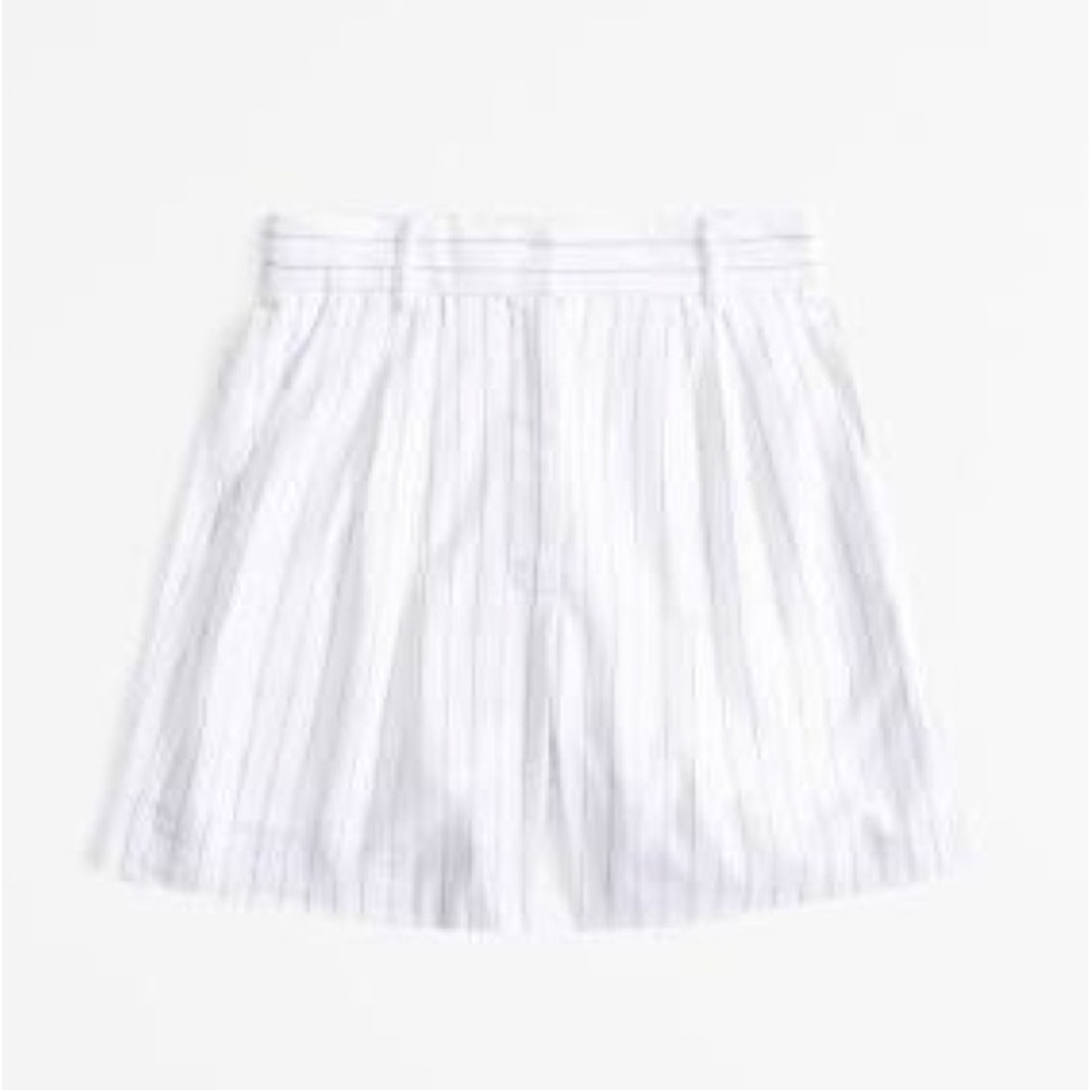 Abercrombie & Fitch Sloane Tailored Linen-Blend High Waist Shorts